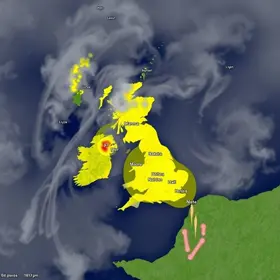 alerta amarelo de tempestade em Itu