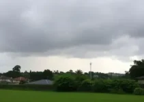 Céu fechado com chuvisco em Itu