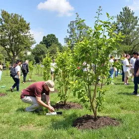plantio simultâneo de árvores nativas