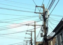 trabalho de reordenamento de fios de telecomunicação
